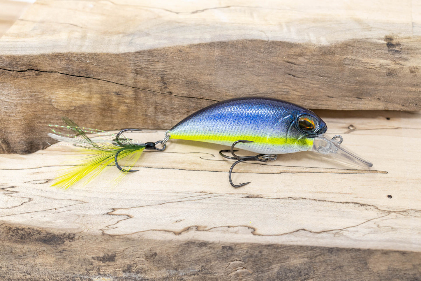 2.5 8A CRANKBAIT -FEATHER TREBLE (SEXY SHAD)
