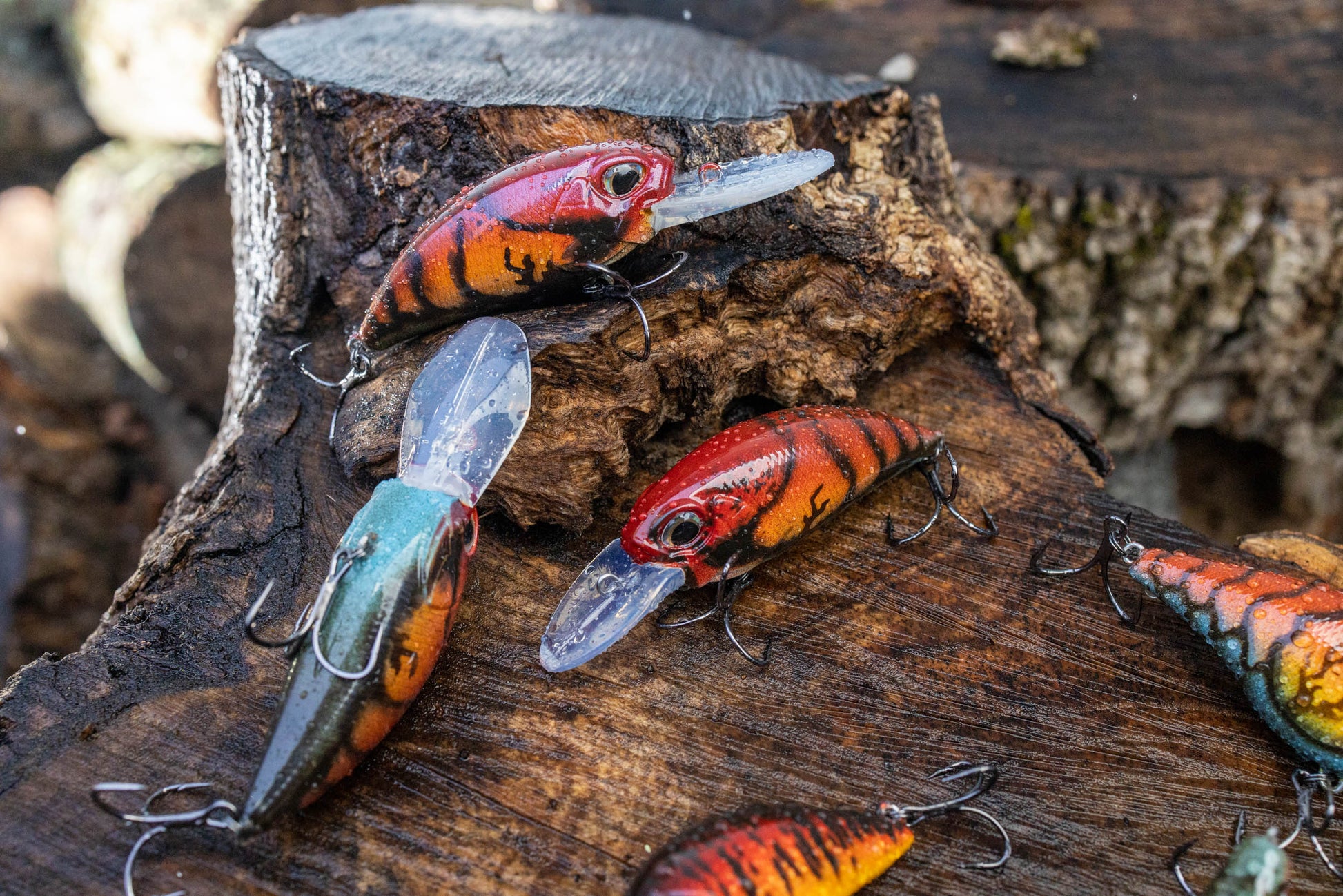 cajun fishing lure 2.5 8A CRANKBAIT ( CRACKED CAJUN CRAW ) – Hawn Made